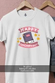 Oversize Öğretmenler Günü Kutlama  Tasarımlı Unisex T-Shirt thumbnail 2