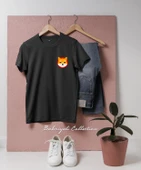 Oversize SHİB Shiba Coin Cep Tasarımlı Unisex T-Shirt thumbnail 6