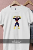 Oversize My Hero Academia All Might İllustration  Tasarımlı Unisex T-Shirt thumbnail 2