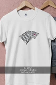 Oversize House Stark Winter Is Coming Logo  Tasarımlı Unisex T-Shirt thumbnail 8