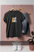 Oversize Tom Kedi ve Jerry Fare  Tasarımlı Unisex T-Shirt thumbnail 10