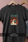 Oversize H5n1 Survivor (2)  Tasarımlı Unisex T-Shirt thumbnail 5