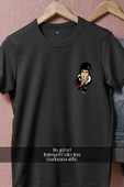 Oversize Cartoon Bruce Lee Cep Tasarımlı Unisex T-Shirt thumbnail 5