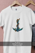 Oversize Deniz Çapası  Anchor  Tasarımlı Unisex T-Shirt thumbnail 8