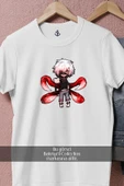Oversize Tokyo Ghoul Anime Ken Kaneki  Tasarımlı Unisex T-Shirt thumbnail 2