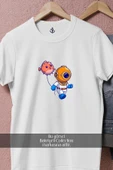 Oversize Balon Balığı Ve Mini Dalgıç  Tasarımlı Unisex T-Shirt thumbnail 8