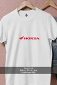Oversize Kırmızı Honda  Tasarımlı Unisex T-Shirt thumbnail 2