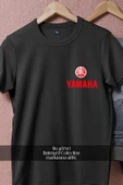 Oversize Yamaha Logo  Cep Tasarımlı Unisex T-Shirt - 5