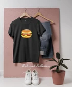 Oversize Hamburger Hot dog Cheeseburger Tasarımlı Unisex T-Shirt thumbnail 6