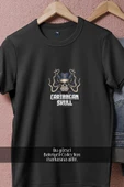 Oversize Caribbean Skull  Tasarımlı Unisex T-Shirt thumbnail 5