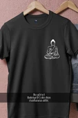 Oversize Gautama Buddha - Budizm Cep Tasarımlı Unisex T-Shirt thumbnail 5