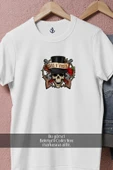 Oversize Guns N' Roses Kuru Kafa  Tasarımlı Unisex T-Shirt thumbnail 8