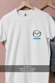 Oversize Mazda Logo Cep Tasarımlı Unisex T-Shirt thumbnail 8