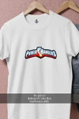 Oversize Pwer Rngers Logo İllustration  Tasarımlı Unisex T-Shirt thumbnail 2