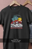 Oversize Fullmetal Alchemist Alphonse Elric Alchemy  Tasarımlı Unisex T-Shirt thumbnail 11