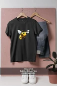 Oversize Bal Arısı  Tasarımlı Unisex T-Shirt - 10