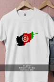 Oversize Flag Of Afghanistan Blank Map  Tasarımlı Unisex T-Shirt thumbnail 2