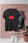 Oversize Kalpli Ay Yıldız  Tasarımlı Unisex T-Shirt thumbnail 7