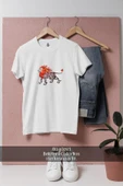 Oversize Ateşli Aslan  Tasarımlı Unisex T-Shirt thumbnail 1