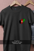 Oversize Afganistan Bayrak Cep Tasarımlı Unisex T-Shirt thumbnail 5