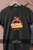 Oversize Thanksgiving Day Dinner  Tasarımlı Unisex T-Shirt thumbnail 5