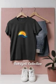Oversize Güneş Ve Deniz  Tasarımlı Unisex T-Shirt thumbnail 7