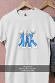 Oversize Takım Oyunu Güç Birleştirme  Tasarımlı Unisex T-Shirt thumbnail 2