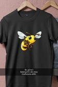 Oversize Bal Arısı  Tasarımlı Unisex T-Shirt - 11