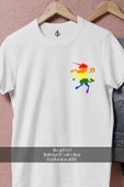 Oversize Lgbt Colors Unicorn  Cep Tasarımlı Unisex T-Shirt thumbnail 8