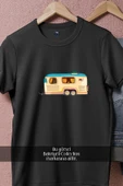 Oversize Karavan Kamping  Tasarımlı Unisex T-Shirt - 10