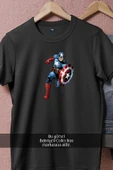 Oversize Kaptan Amerika Captain America  Tasarımlı Unisex T-Shirt thumbnail 11