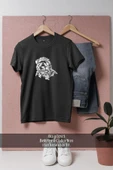 Oversize Aslan Vektörel Görsel  Tasarımlı Unisex T-Shirt thumbnail 4