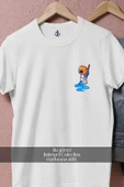 Oversize Denizde Temizlik Yapan Mini Dalgıç  Cep Tasarımlı Unisex T-Shirt thumbnail 8