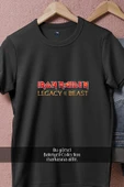 Oversize Red İron Maiden Legacy Of The Beast  Tasarımlı Unisex T-Shirt thumbnail 5