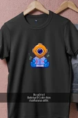 Oversize Kitap Okuyan Mini Dalgıç  Tasarımlı Unisex T-Shirt - 11