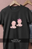 Oversize Baby Boy Baby Girl Cartoon İllustration  Tasarımlı Unisex T-Shirt thumbnail 11