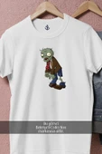 Oversize Plants Versus Zombie  Tasarımlı Unisex T-Shirt thumbnail 3