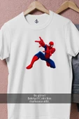 Oversize Spider-man - Örümcek Adam 2 Vektörel  Tasarımlı Unisex T-Shirt thumbnail 8