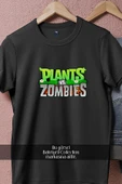 Oversize Plants Vs  Zombies Logo  Tasarımlı Unisex T-Shirt thumbnail 9