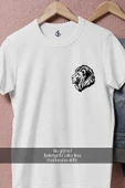 Oversize Aslan Başı Yan Profil Cep Tasarımlı Unisex T-Shirt thumbnail 2