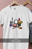Oversize Cosmetics Make-Up Artist  Tasarımlı Unisex T-Shirt thumbnail 2