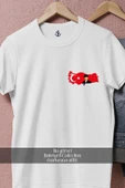 Oversize Türk Bayrağı Ve Atatürk Cep Tasarımlı Unisex T-Shirt thumbnail 8