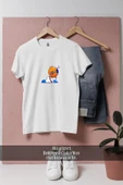 Oversize Mini Dalgıç Ve Kalp  Tasarımlı Unisex T-Shirt thumbnail 1