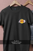 Oversize Los Angeles Lakers Logo Cep Tasarımlı Unisex T-Shirt thumbnail 5