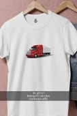 Oversize Amerikan Tır  Tasarımlı Unisex T-Shirt thumbnail 2