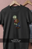 Oversize Plants Versus Zombie  Tasarımlı Unisex T-Shirt thumbnail 10