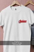 Oversize Marvel Avengers Logo  Cep Tasarımlı Unisex T-Shirt thumbnail 2