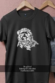 Oversize Aslan Vektörel Görsel  Tasarımlı Unisex T-Shirt thumbnail 5