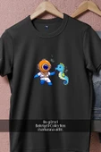 Oversize Denizatı Ve Mini Dalgıç  Tasarımlı Unisex T-Shirt thumbnail 11