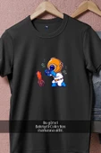 Oversize Mini Dalgıç Ve Ahtapot  Tasarımlı Unisex T-Shirt thumbnail 5